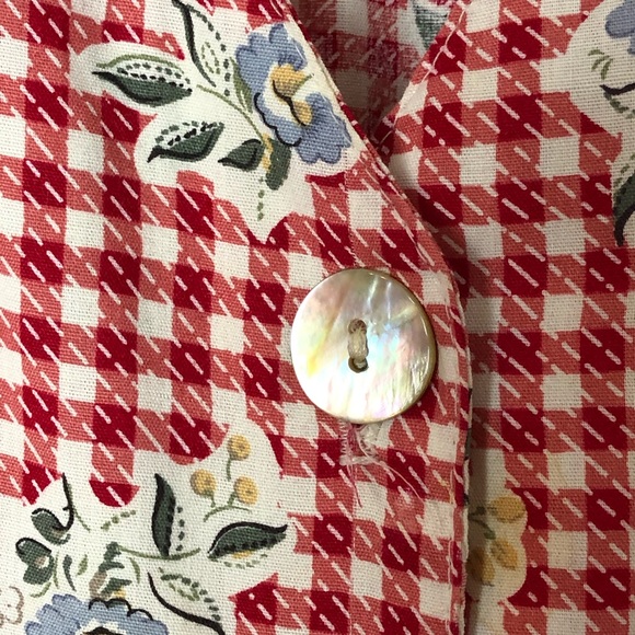 Vintage cottagecore sleeveless V neck 100% rayon midi dress Made in USA coastal - Picture 3 of 8